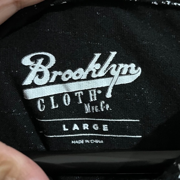 Women’s Brooklyn Black & White in Abstract Print Activewear Hoodie Sz-L - Picture 4 of 6